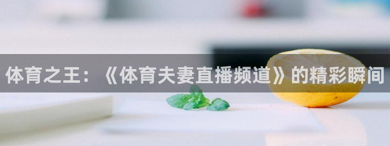 体育之王：《体育夫妻直播频道》的精彩瞬间